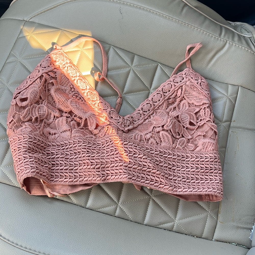 Orange-pink crop top size medium